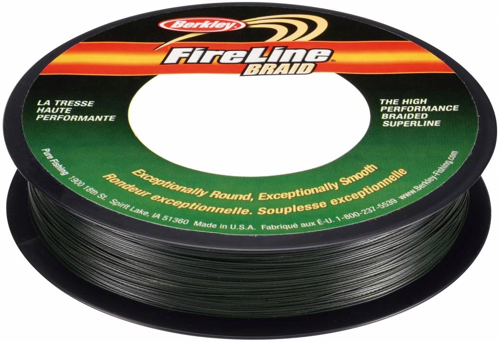 Berkley FireLine Braid Green Dyneema Gevlochten Lijn 3 Berkley FireLine Braid Green Dyneema Gevlochten Lijn