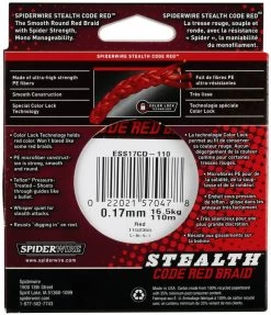 SpiderWire Stealth Code Red Dyneema Gevlochten Vislijn -Fishing World Verkoop spiderwire spiderwire stealth code red dyneema gev 2