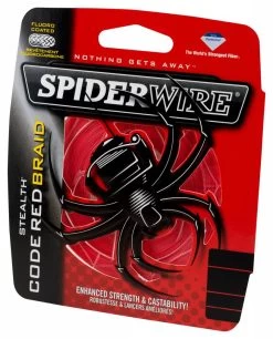 SpiderWire Stealth Code Red Dyneema Gevlochten Lijn -Fishing World Verkoop spiderwire spiderwire stealth code red dyneema gev 5