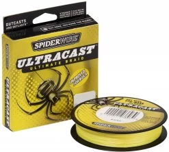 SpiderWire UltraCast Hi-Vis Yellow Gevlochten Visdraad