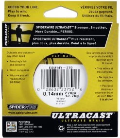 SpiderWire UltraCast Hi-Vis Yellow Gevlochten Visdraad 9 SpiderWire UltraCast Hi-Vis Yellow Gevlochten Visdraad -Fishing World Verkoop spiderwire spiderwire ultracast hi vis yellow gevl 3
